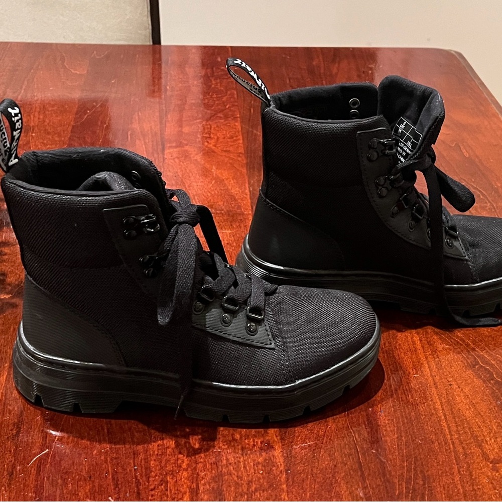 Dr. Martens Combs Poly Casual Boots in Black Combs Women's‎ Sz 7